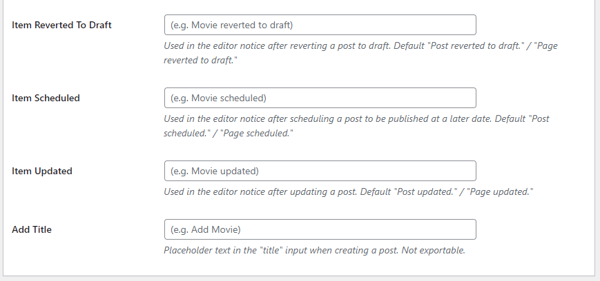 Add attributes to your custom post type 5