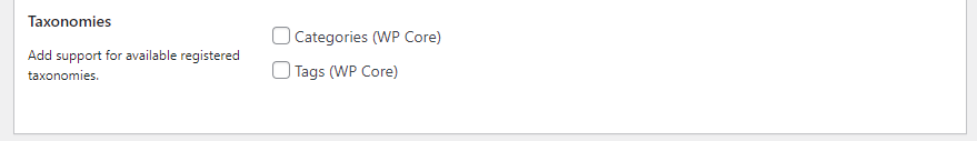 Adjust your custom post type’s settings 6