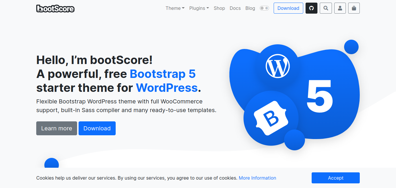 Bootscore Basic Free WordPress theme