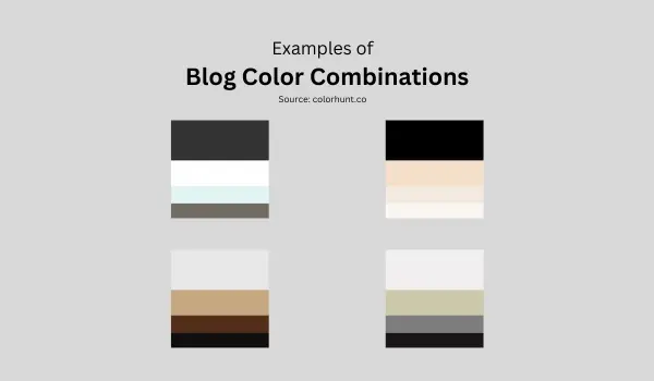 Color Combination for Blog Website