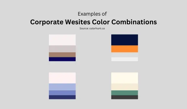 Color Combination for Corporate Website