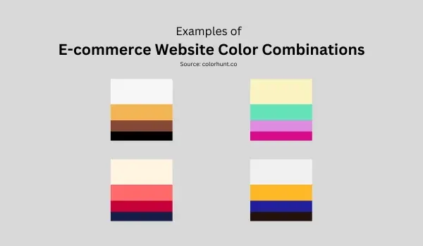 Color Combination for E-commerce Website