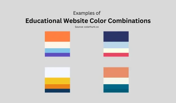 Color Combination for Educational Website