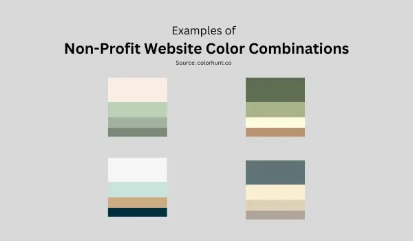 Color Combination for Non-Profit Website