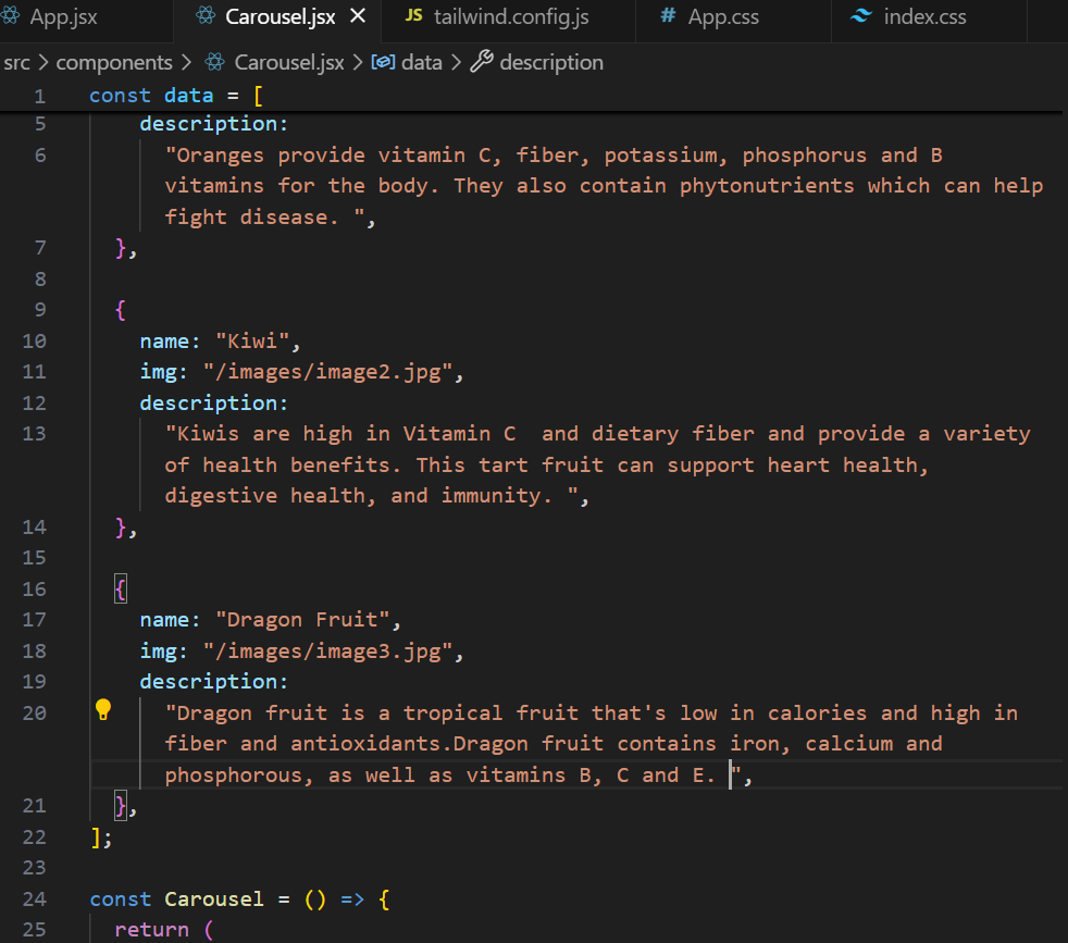 Create an array