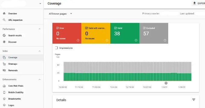 Google Search Console account