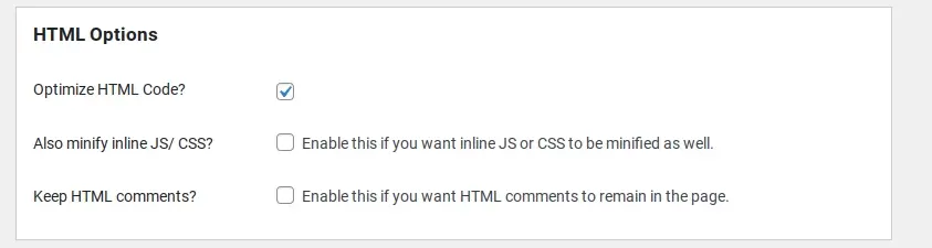 HTML Optimization