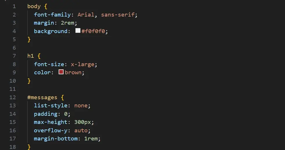HTML elements