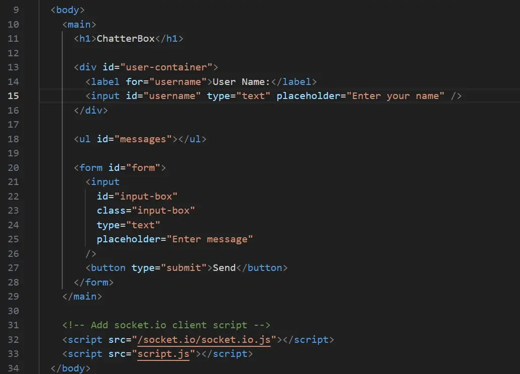 HTML file