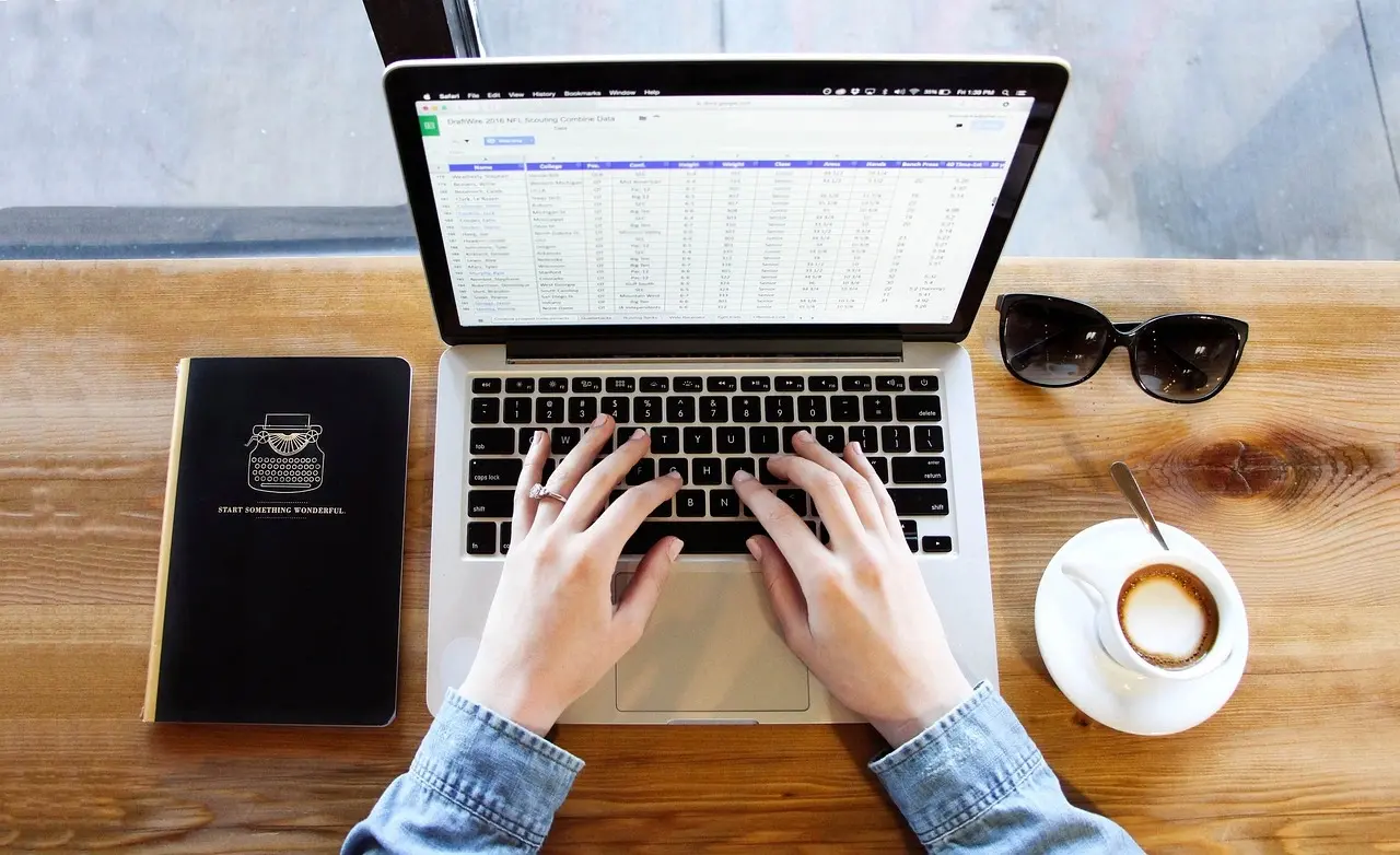 Laptop on Desk