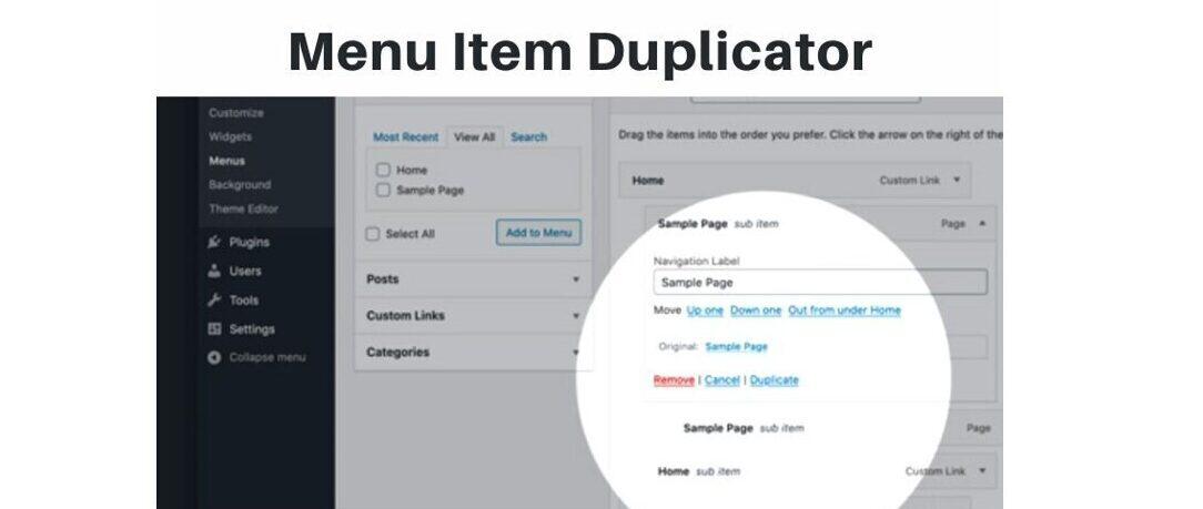 Menu Item Duplicator