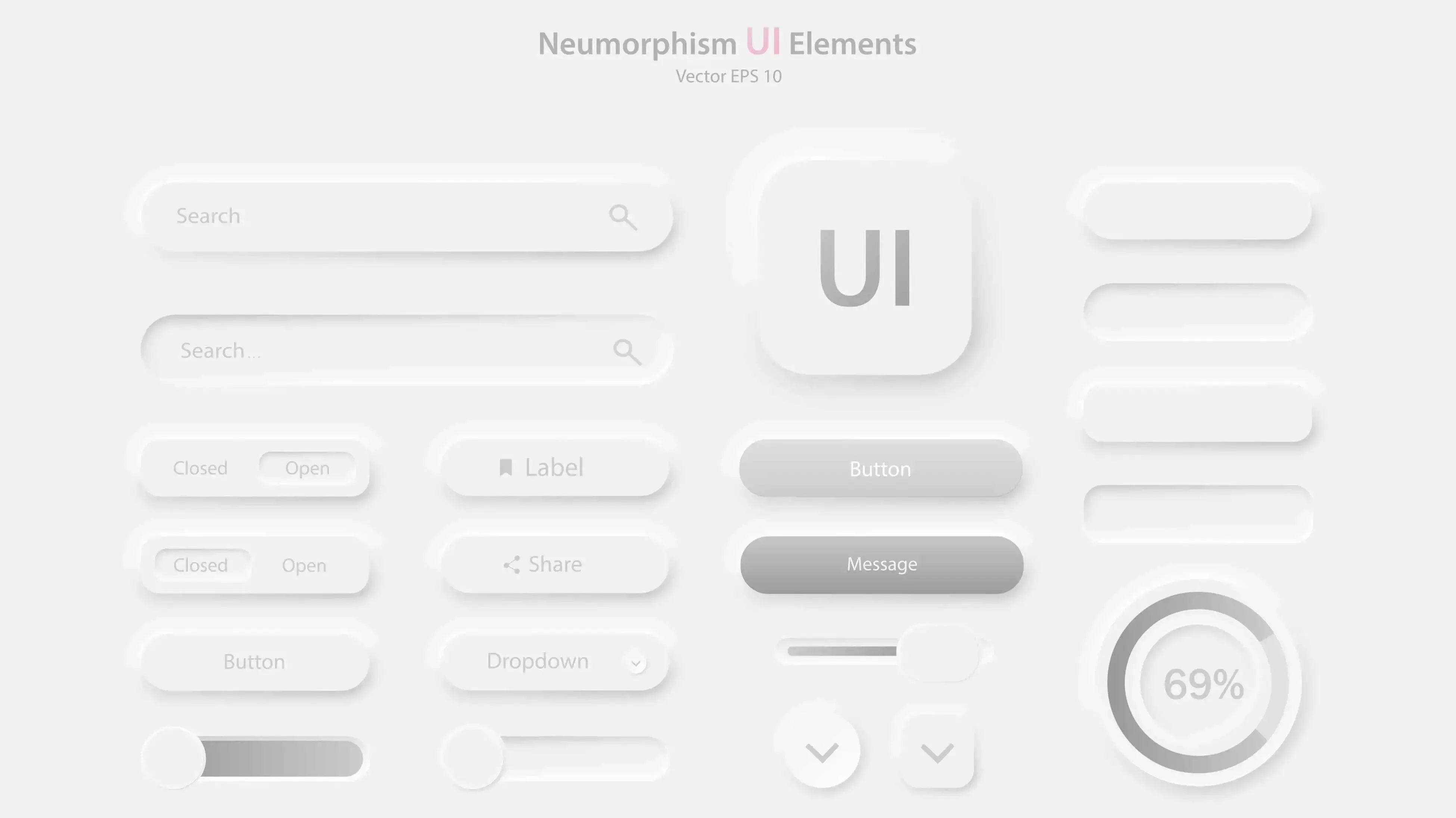 Neumorphism Web Design