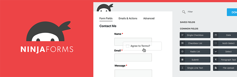 Ninja forms Plugin for WordPress