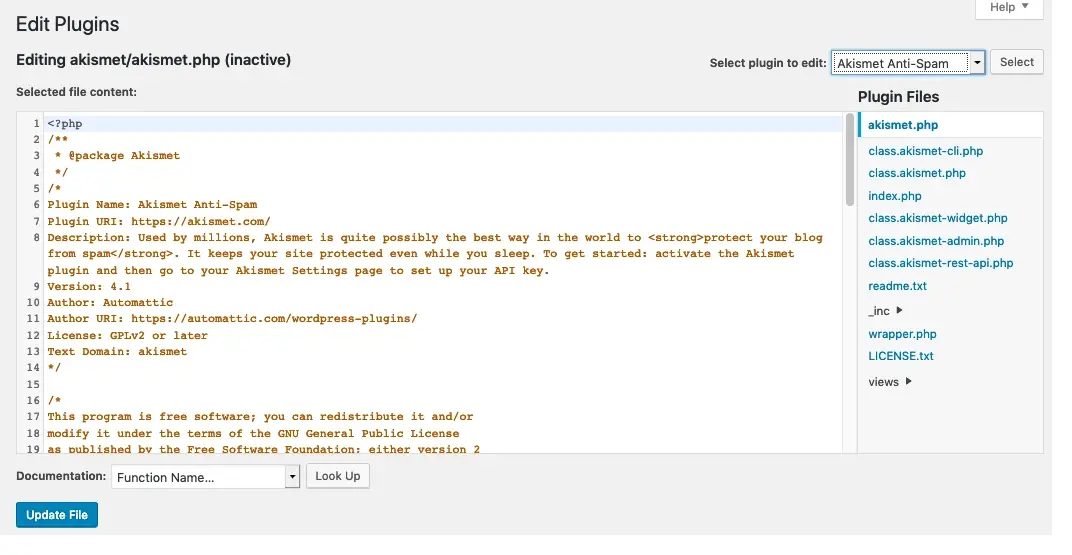 Plugin Editor