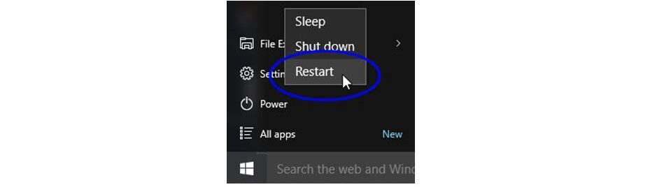Restart your computer