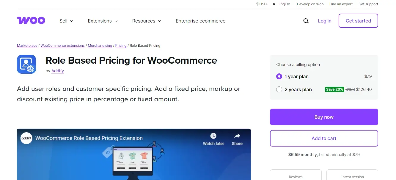 Role Based Pricing