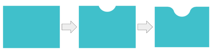 CSS-only notch shape