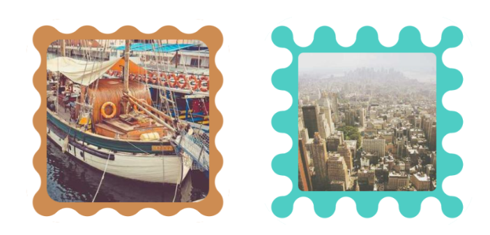 Wavy boxes using CSS