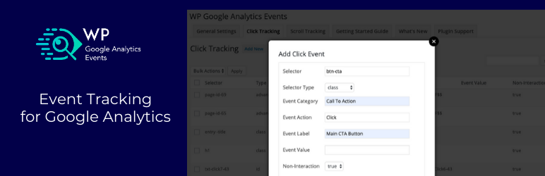 WP Google Analytics Events