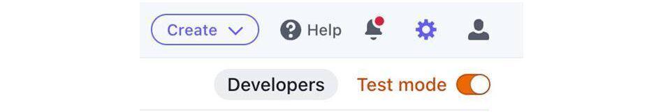 developers button