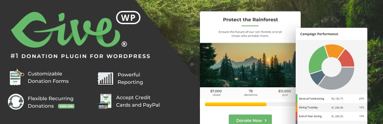 GiveWP plugin banner