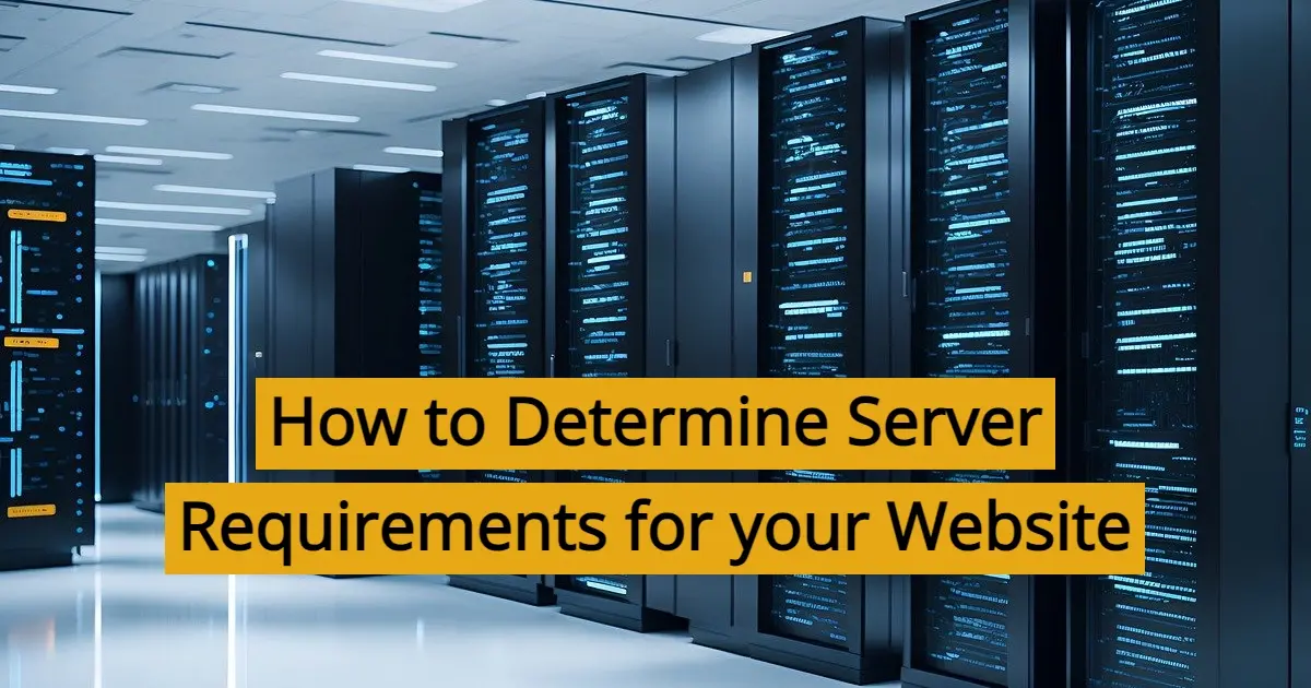 How to Determine Server Requirements for your Website