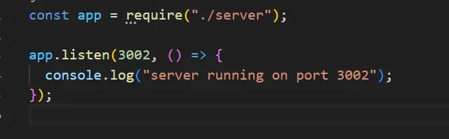 importing the Express app