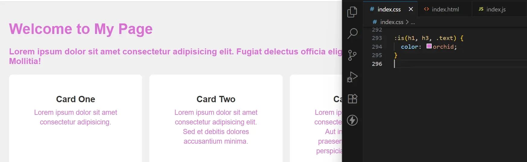 is CSS selector function