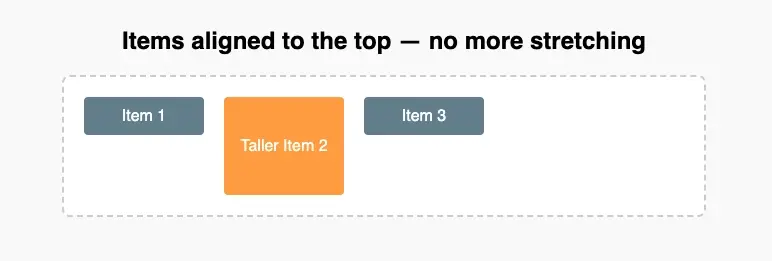 prevent-stretching-flex-css