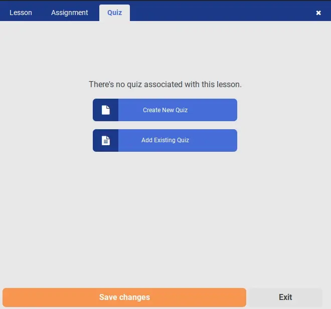 Screenshot lifterlms quizzes