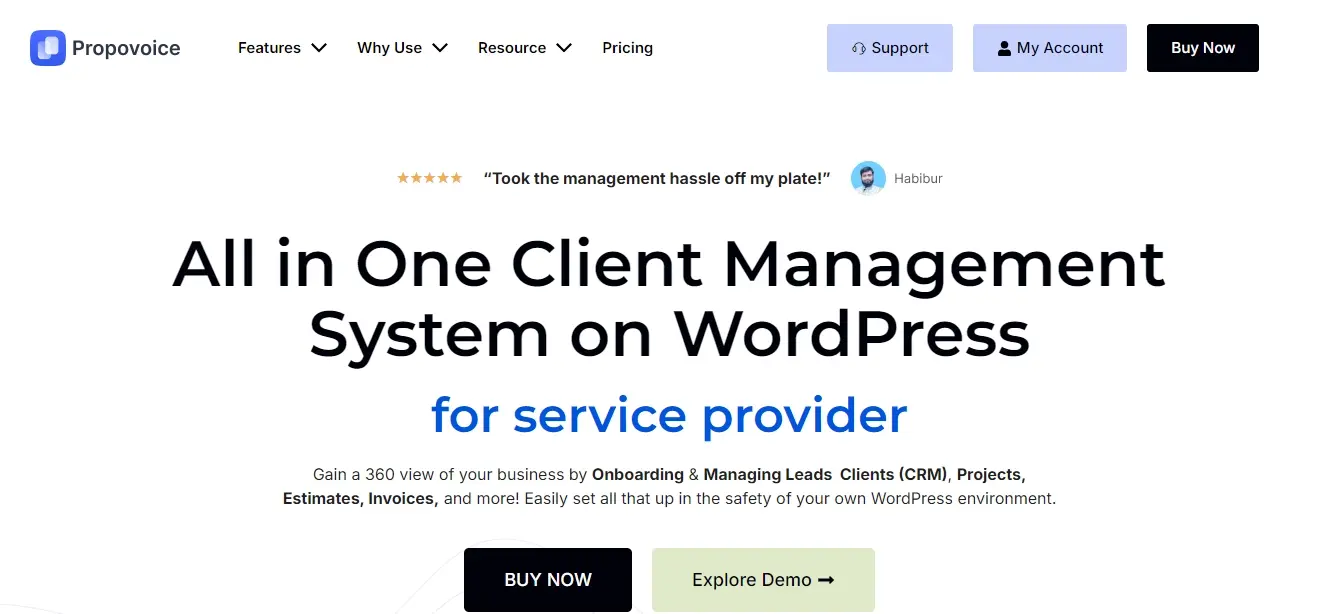 Screenshot propovoice frontpage