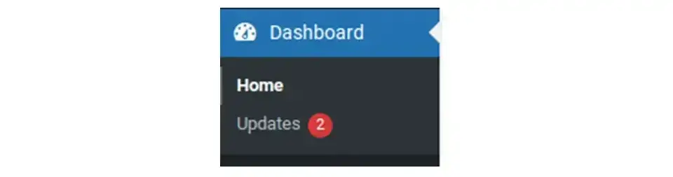 Screenshot wordpress admin dashboard updates