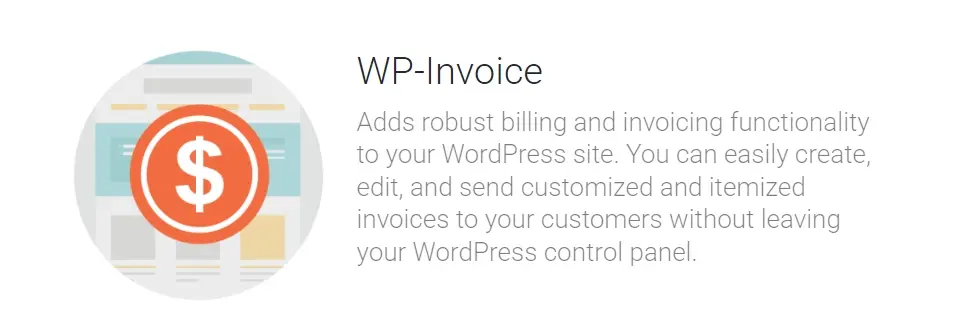 Screenshot wp invoice