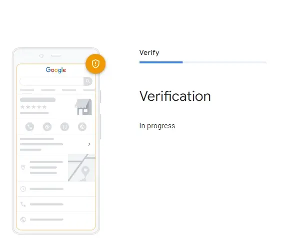 Start google business profile verify