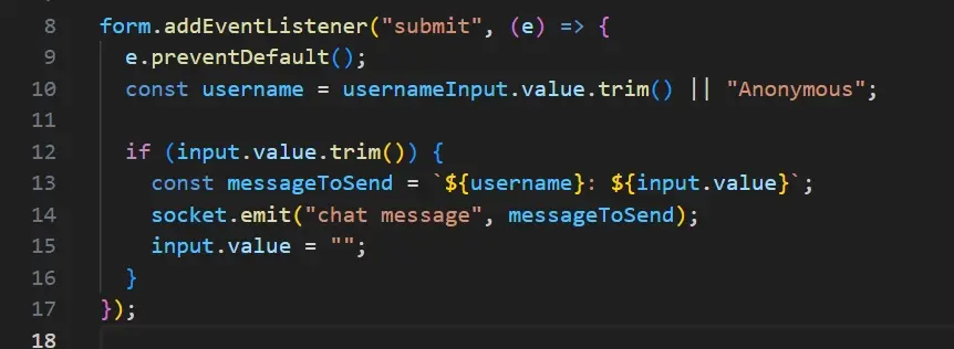 Username Input
