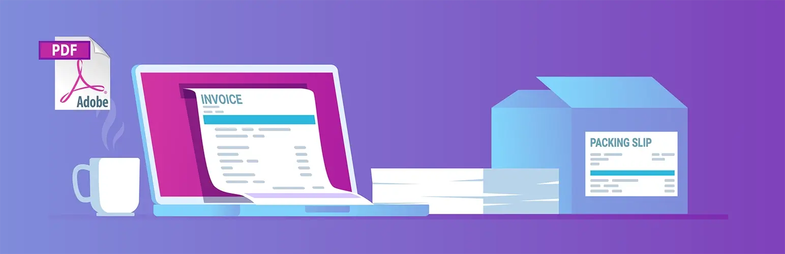 Woocommerce pdf invoices banner 1544x500