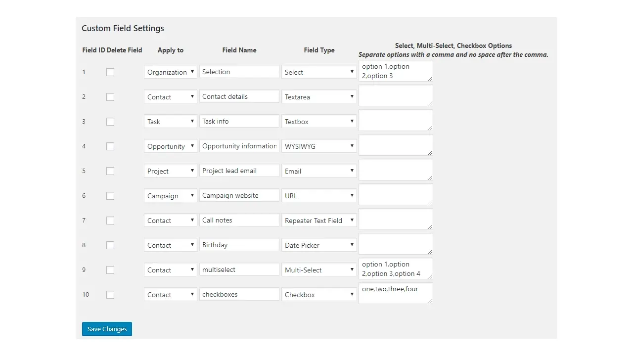 wp-crm-system-custom-field-settings