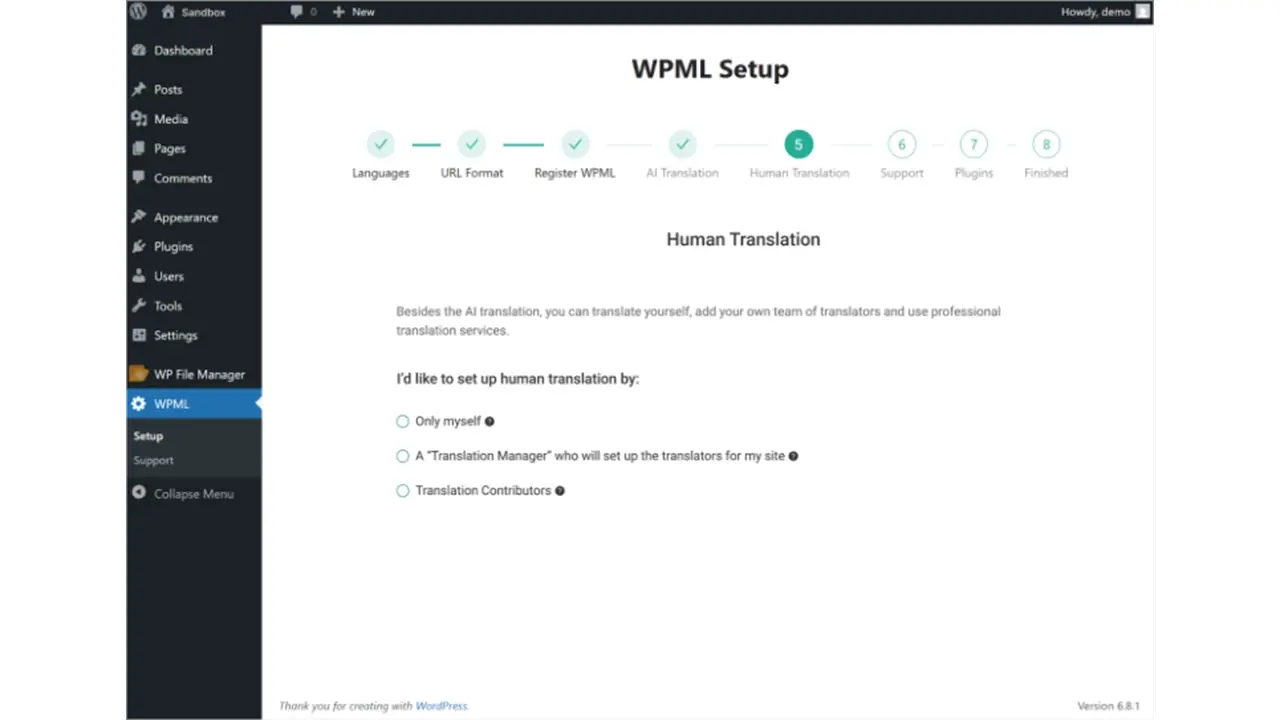 wpml-wizard-human-translation